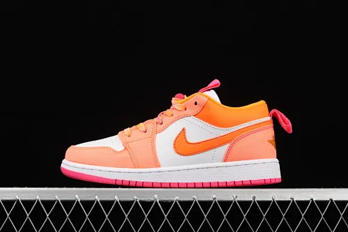 All categories Air Jordan Jordan series basketball shoes Air Jordan 1 Low Air Jordan 1 Low AJ1 Joe 1 apricot orange low-top cultural and leisure sports sneakers DJ0530-801
